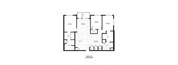 a floor plan of a house with a combination of different floors