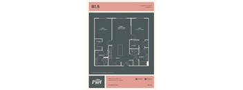 a floor plan of a 2100 sq ft apartment