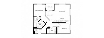 a floor plan of a house with an open