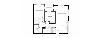 a floor plan of a house with an open floor plan