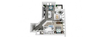 two bedroom floor plan  the mansions on the