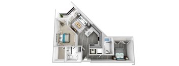 2 bedroom floor plan  2100 square feet  the residences at