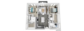 2 bedroom floor plan  the mansions