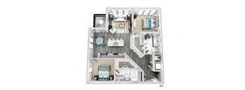 a floor plan of a house