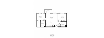 a floor plan of unit b3 of the aspen residence