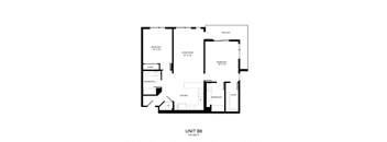 a floor plan for a unit with two floors and a balcony