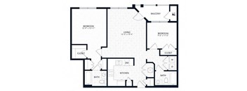 a floor plan of a house with an open floor plan