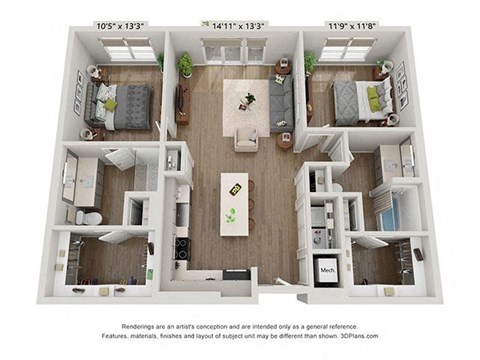 an overhead view of a floor plan of a building