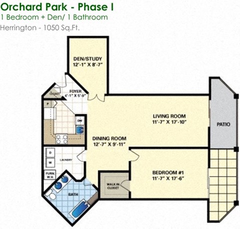floor plan of the court house apartments