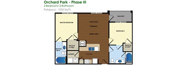 floor plan of the approach to the 2400 sq ft floor plan with bedrooms and baths