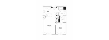 a floor plan of a house with a hypothetical floor plan with an open floor plan
