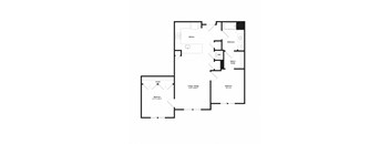 a floor plan of a home with a mix of bedrooms and a living room
