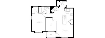 a schematic drawing of a floor plan of a house