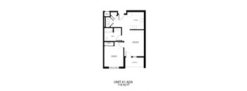 the floor plan of unit a1
