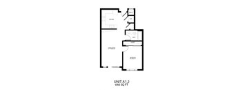 the floor plan of unit a 1 2