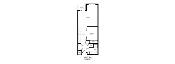 the floor plan of unit a1 is for roommates