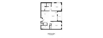 a floor plan of a home with a split level floor plan
