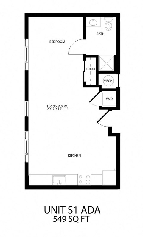 the floor plan of unit