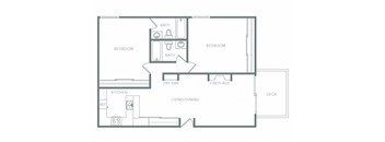 a floor plan of a house with an open floor plan