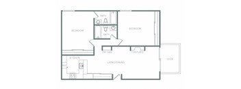 a floor plan of a house with an open floor plan