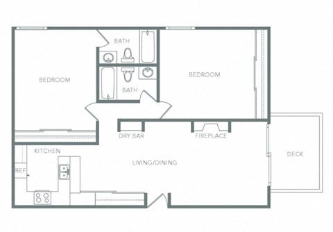 a floor plan of a house with an open floor plan