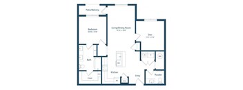 a blueprint of a floor plan of a house