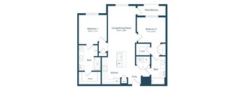 a blueprint of a floor plan of a house