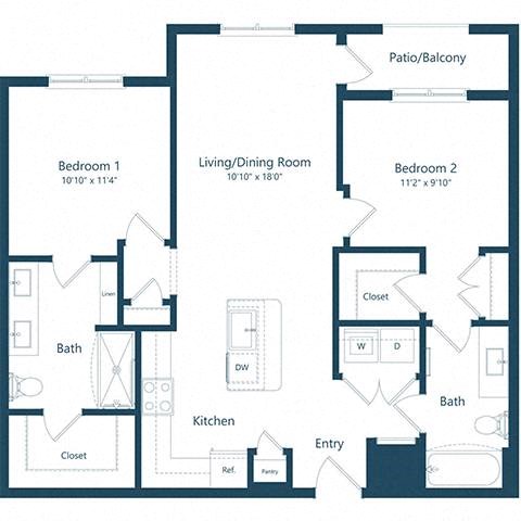 a blueprint of a floor plan of a house