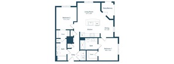 a blueprint of a floor plan of a house