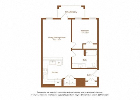 this is the floor plan for a bedroom apartment