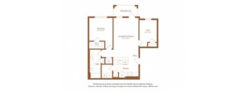 the typical floor plan for a bedroom apartment