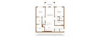 a floor plan of a living room with a bedroom and a dining room