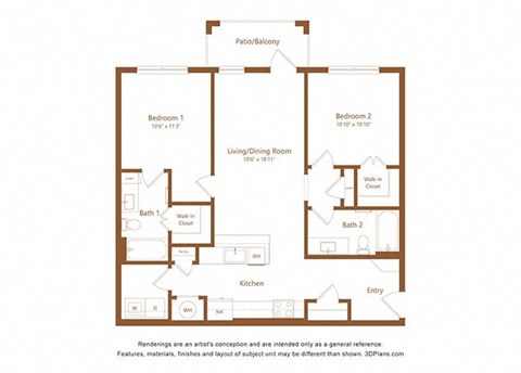 a floor plan of a house with a bedroom and a living room