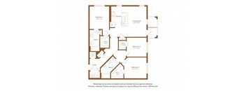 this is the floor plan for a bedroom apartment