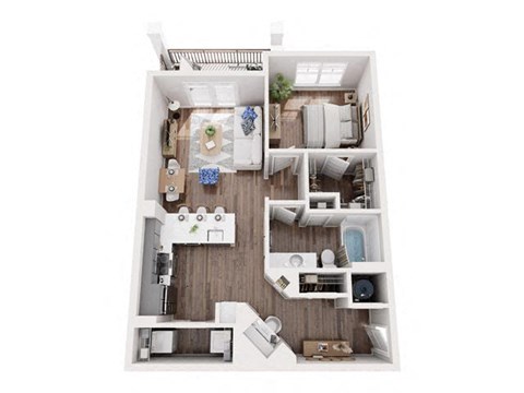 a 1 bedroom floor plan  studio
