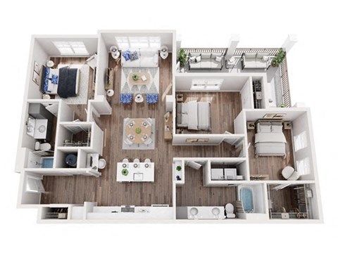 a 2103 sq ft floor plan  1 bedroom