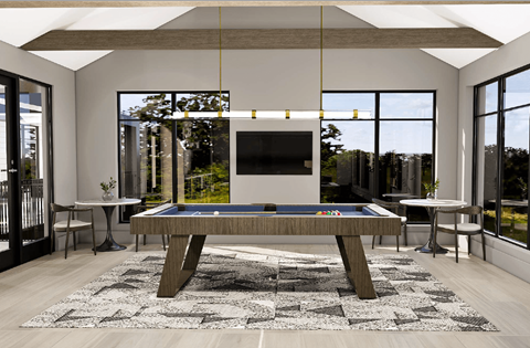 an image of a pool table in a living room