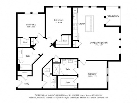 a floor plan of a house with different floors