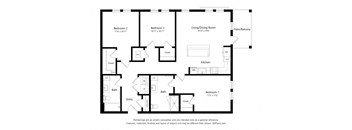a floor plan of a house with an open floor plan