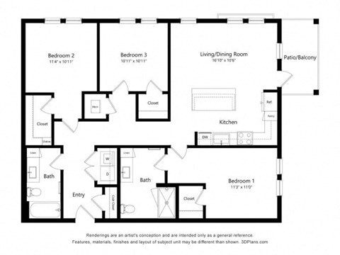 a floor plan of a house with an open floor plan