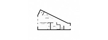 a floor plan of a house with a loft
