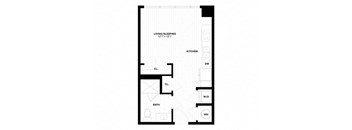 a floor plan of a house with a rectangular floor plan