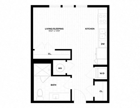 a floor plan of a room with different floors and lines on it