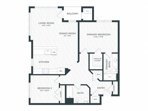 the blueprint floor plan of the residence
