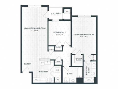 the blueprint floor plan of the second level of the residence