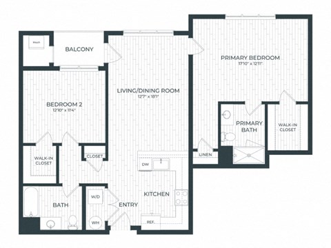 a blueprint of a floor plan of a building