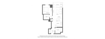 the floor plan of the apartment