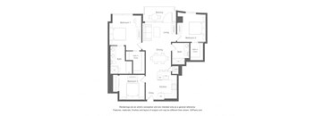 the floor plan of the apartments