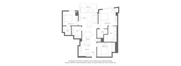 the floor plan of the apartments