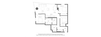 a floor plan of a house with diagrams on a white